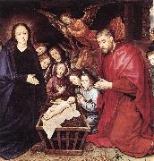 GOES, Hugo van der Adoration of the Shepherds (detail) sdg Spain oil painting reproduction